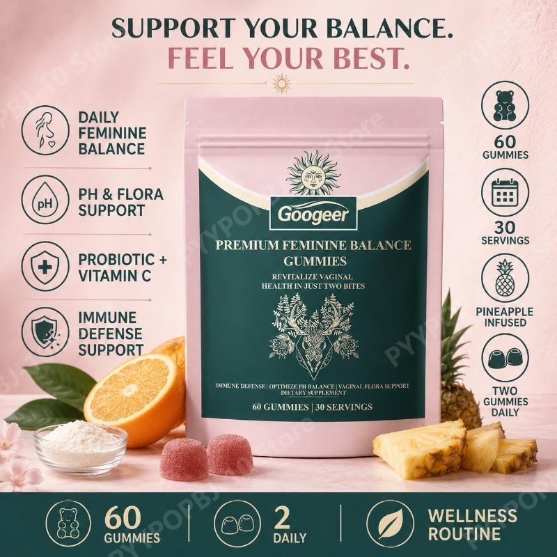 Vitamin C Powder - Googeer Feminine PH Balance Gummies with