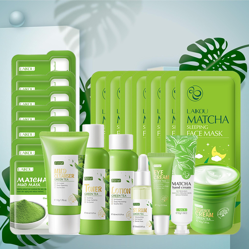 Green Tea Skin Care Kit Korean - Skincare Korea ulasan dan harga