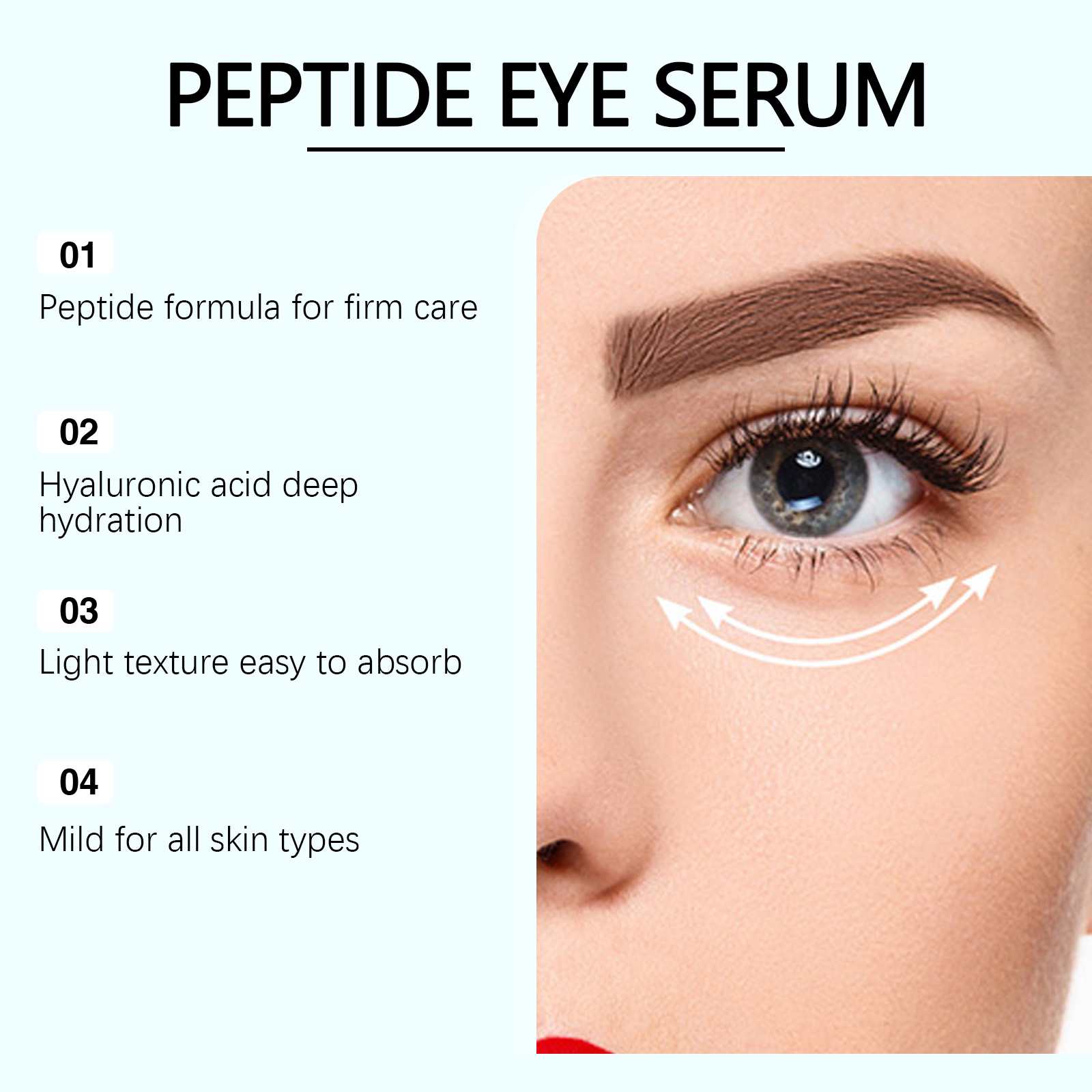 Peptide Firming Eye Serum Anti - Eye Cream Peptide ulasan dan harga