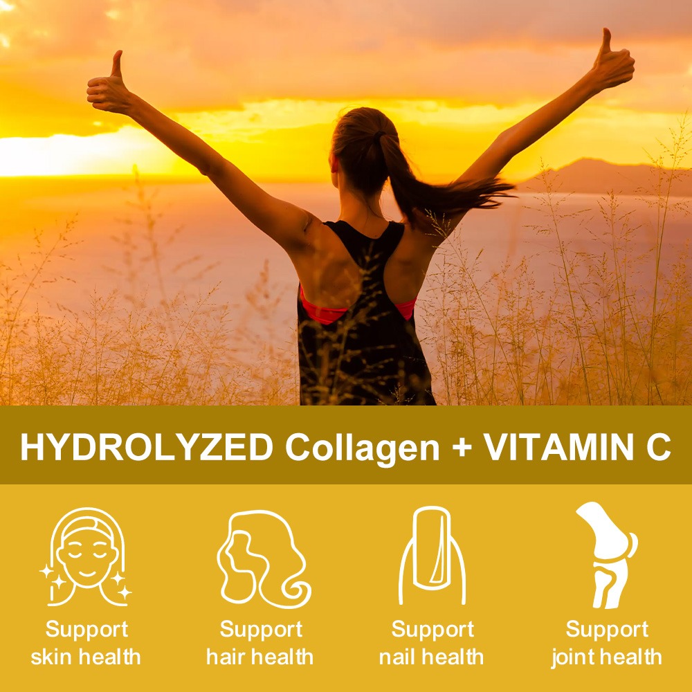 Hydrolyzed Collagen Peptide Su - Vitamin C Powder ulasan dan harga