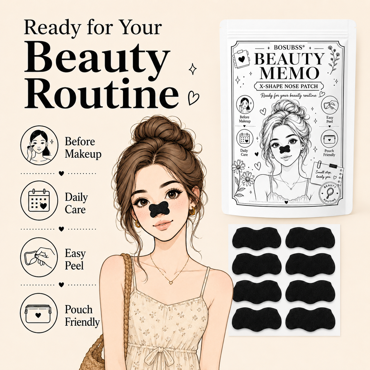 20/30Pcs Charcoal Nose Care St - Skincare Routine ulasan dan harga