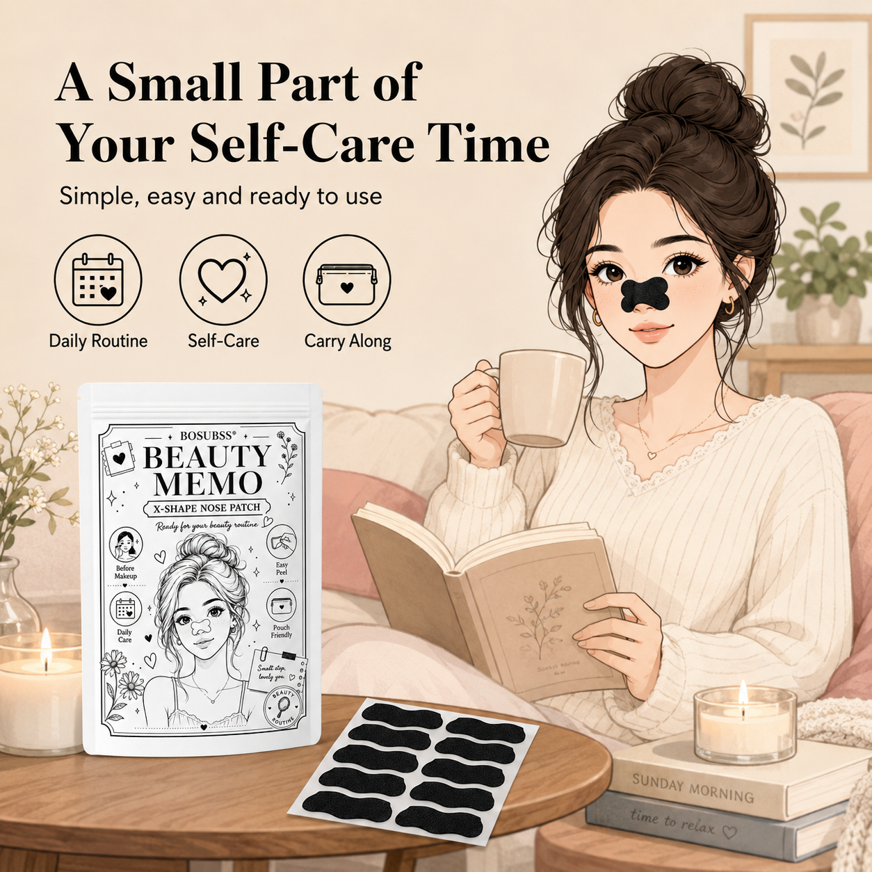 20/30Pcs Charcoal Nose Care St - Skincare Routine ulasan dan harga