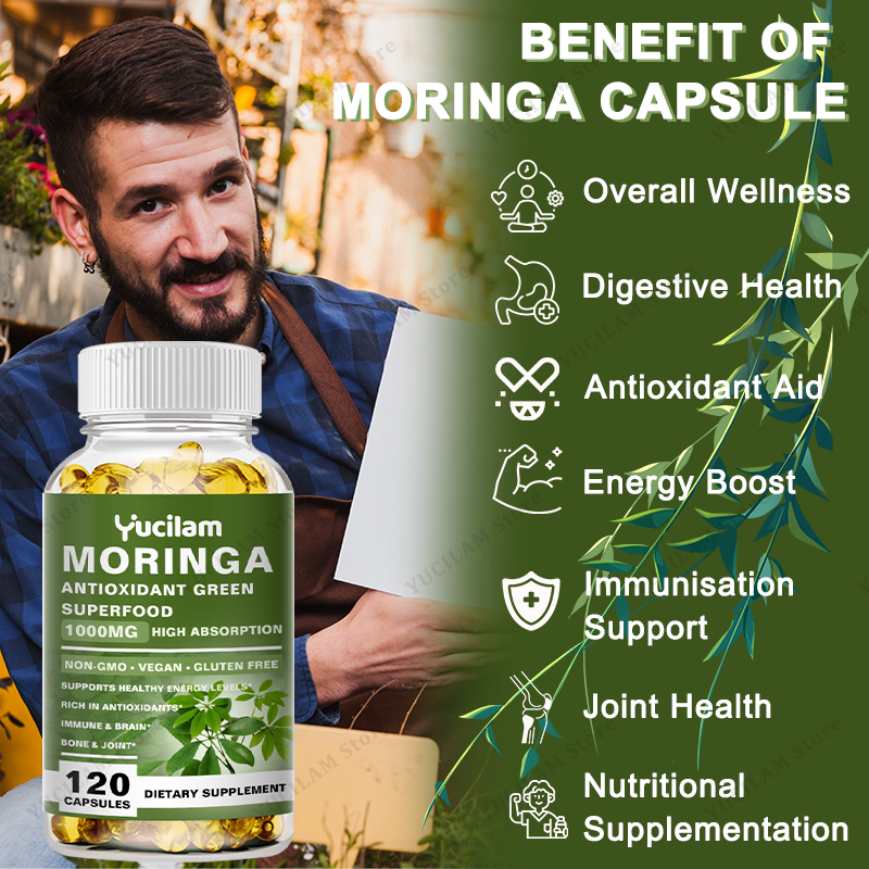 Moringa Organic 1000 mg, 7-in- - Vitamin C Powder ulasan dan harga
