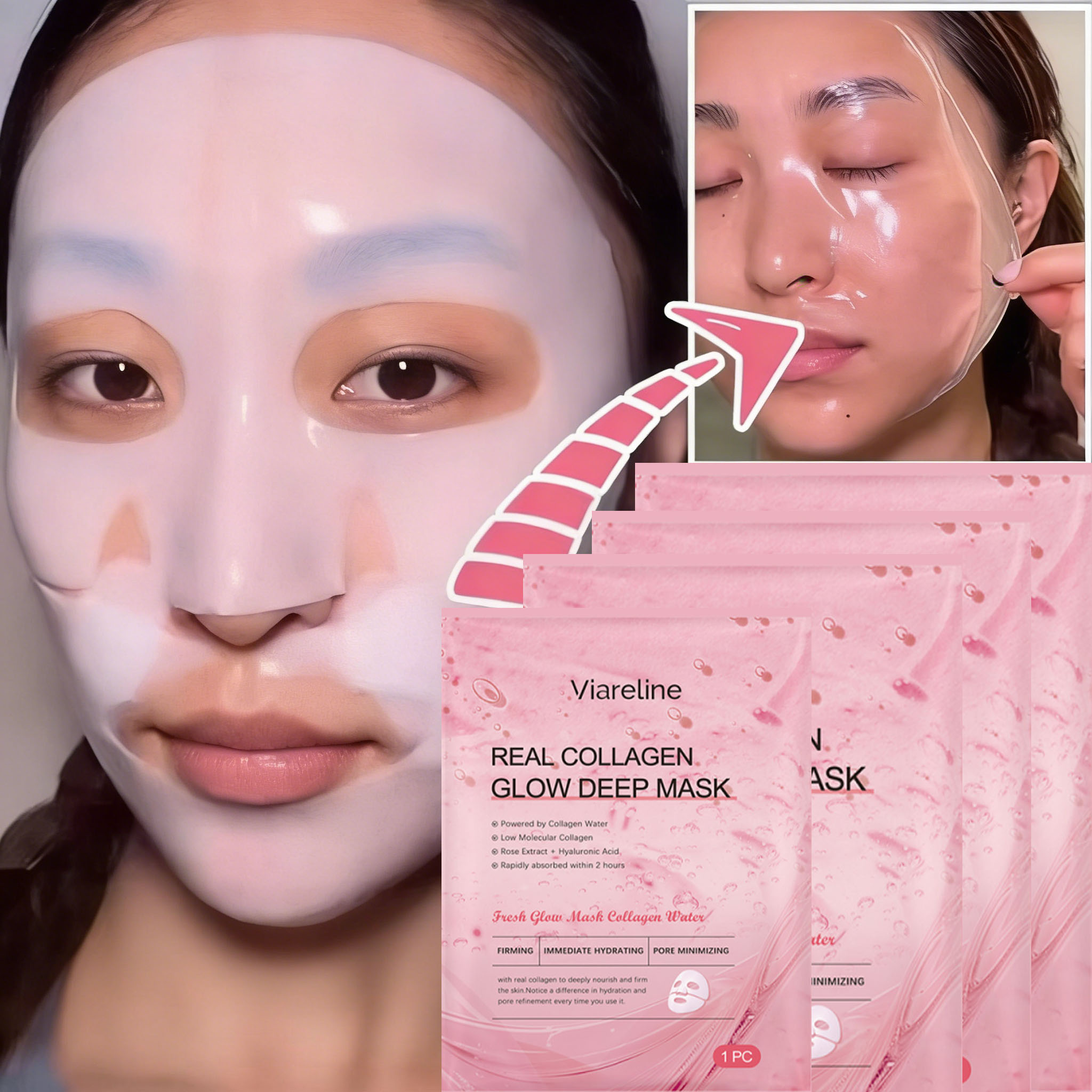Overnight Collagen Mask Salmon - Skincare Skintific ulasan dan harga