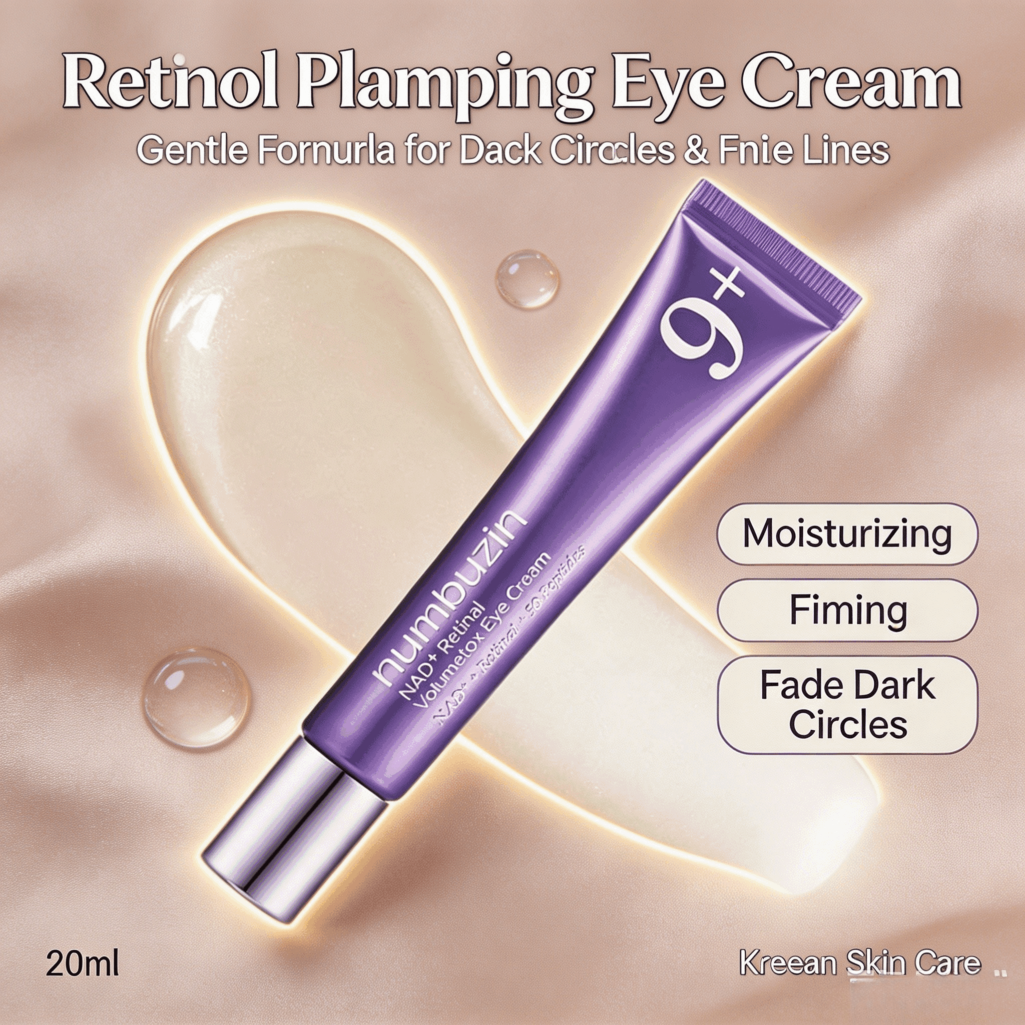 Numbuzin No.9 Retinol NAD+ Pep - Eye Cream Peptide ulasan dan harga