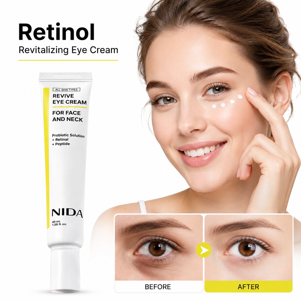 40ml Retinol Peptide Revitaliz - Eye Cream Peptide ulasan dan harga