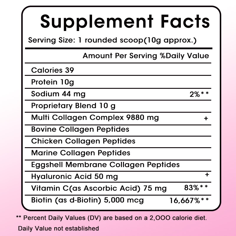 Multi collagen powder, types I - Vitamin C Powder ulasan dan harga