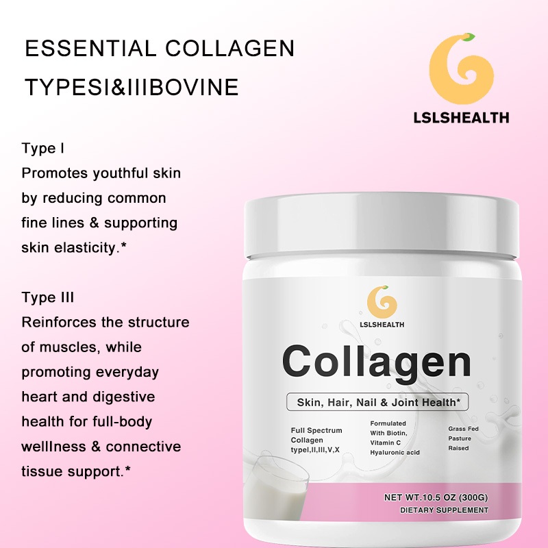 Multi collagen powder, types I - Vitamin C Powder ulasan dan harga