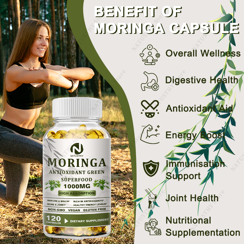 Moringa Organic 1000 mg - With - Vitamin C Powder ulasan dan harga