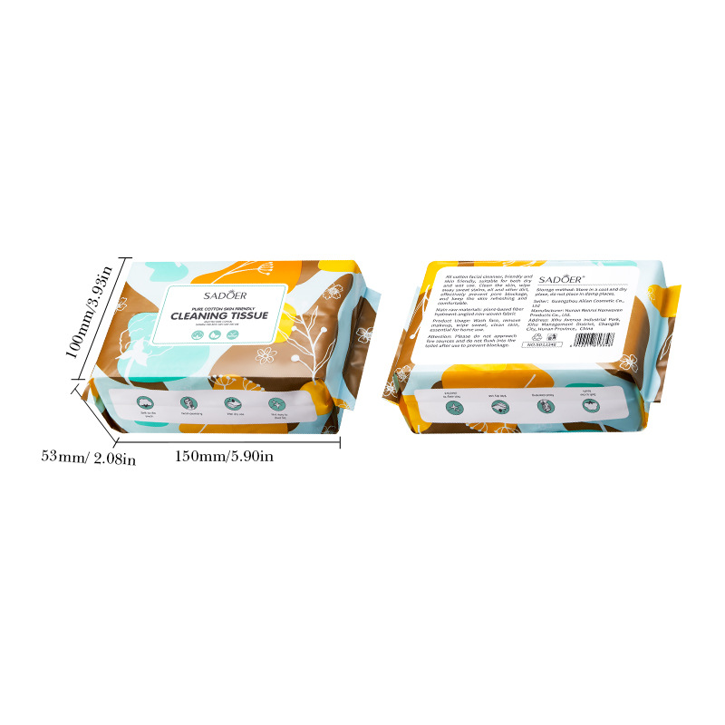 50-Ply Cotton Face Wipes for S - Skincare Routine ulasan dan harga