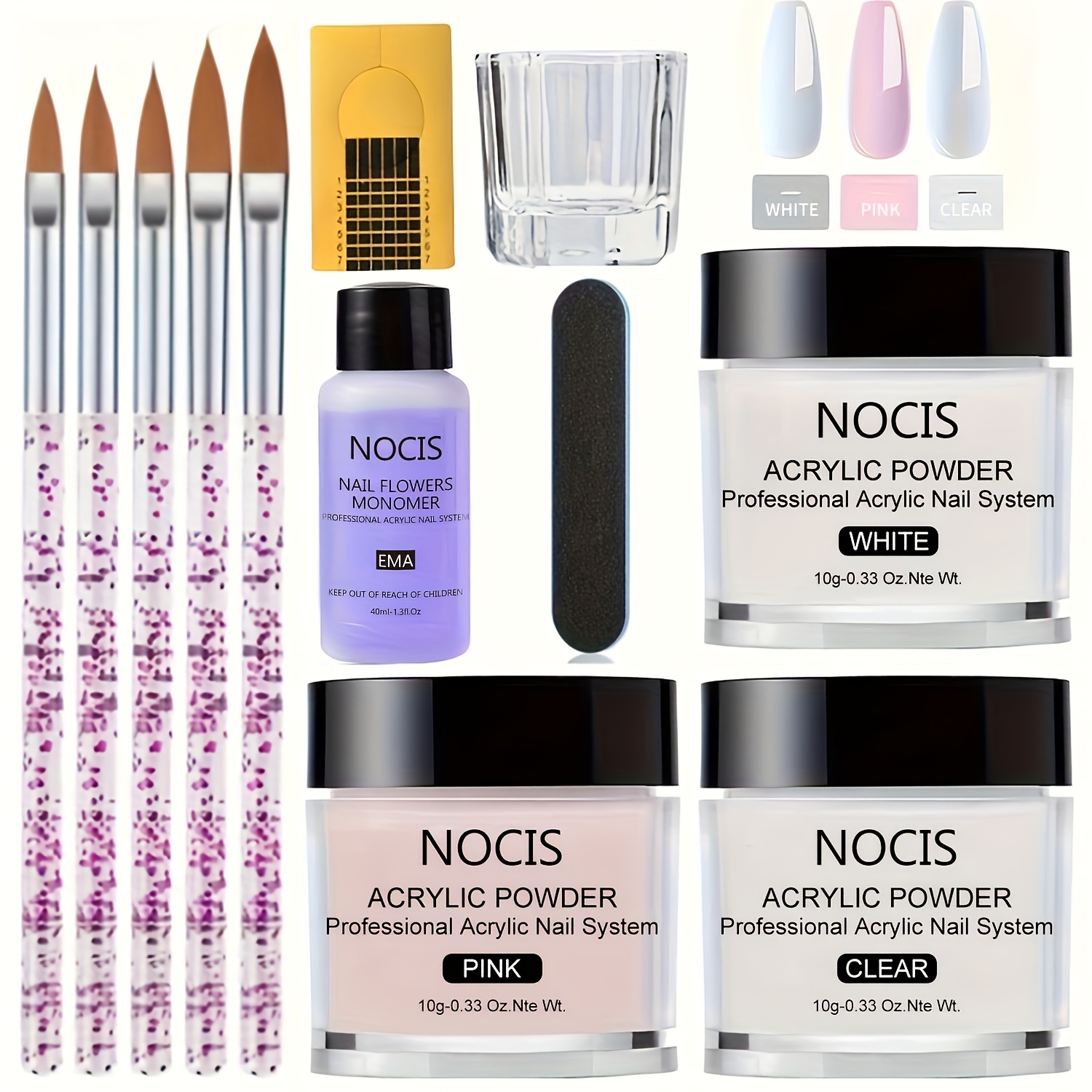 NOCIS Acrylic Nail Kit-Keratin - Vitamin C Powder ulasan dan harga