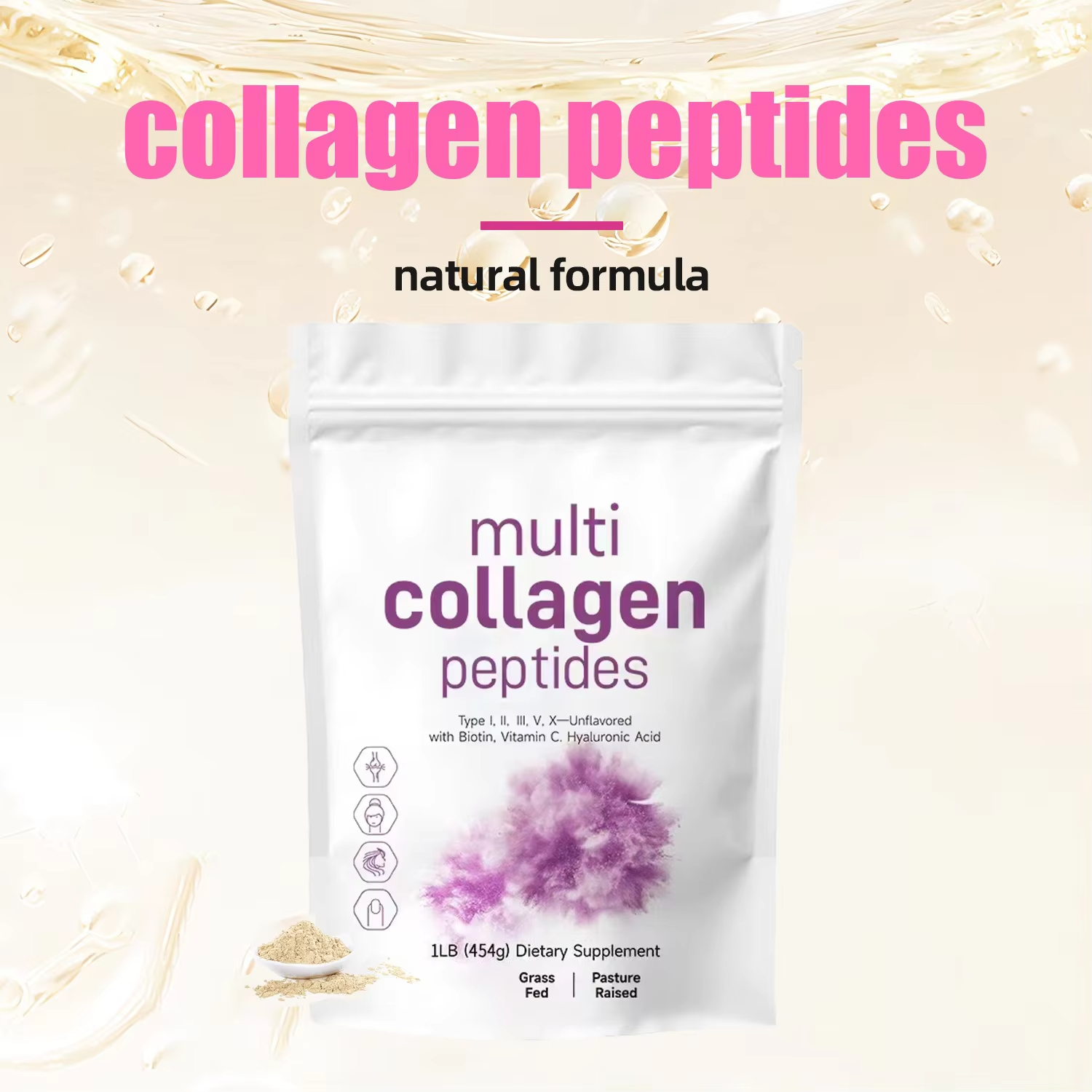 454G Multi Collagen Peptides P - Vitamin C Powder ulasan dan harga