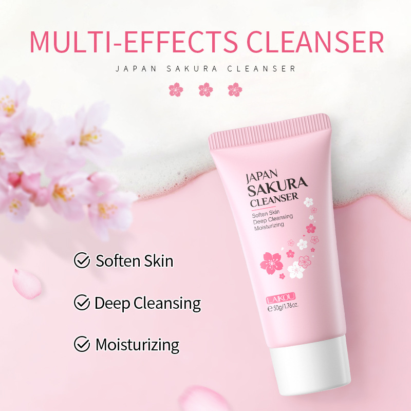 Sakura Facial Cleaner Korean F - Skincare Korea ulasan dan harga